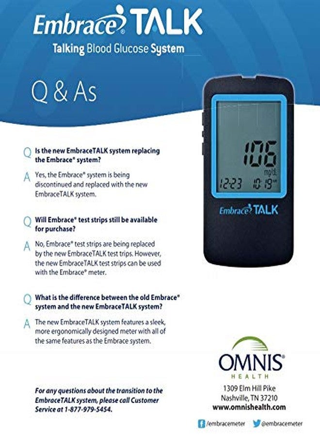 Embrace Talk Blood Glucose Meter - Image 3